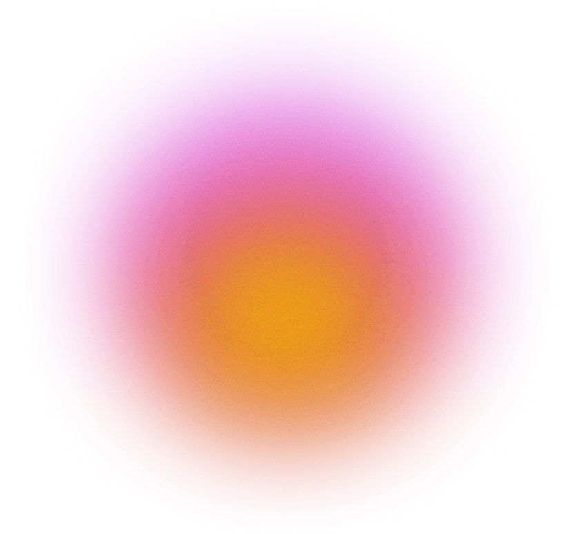 Gradient blob aura red to pink